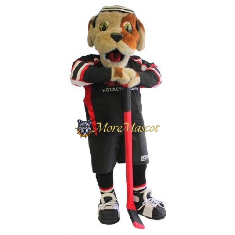 Hockey Dog Mascot Costume
