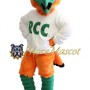 College Orange Falcon Mascot Costume