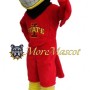 Friendly Red Eagle Mascot Costume