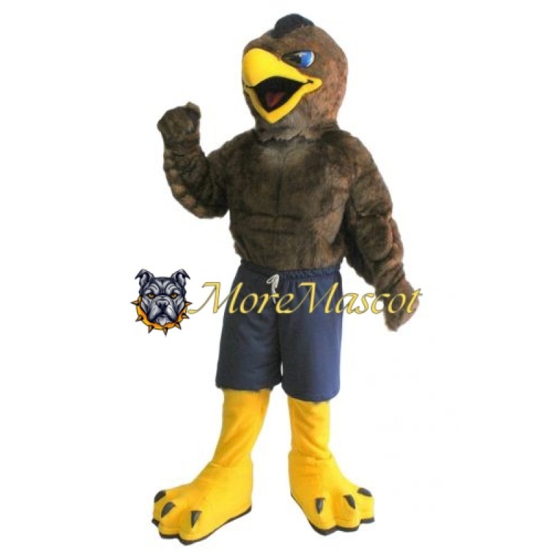 Muscle Falcon Mascot Costume
