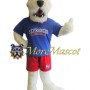 University White Dog Mascot Costume