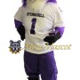 College Purple Hawk Mascot Costume