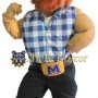 Muscle Highlander Mascot Costume