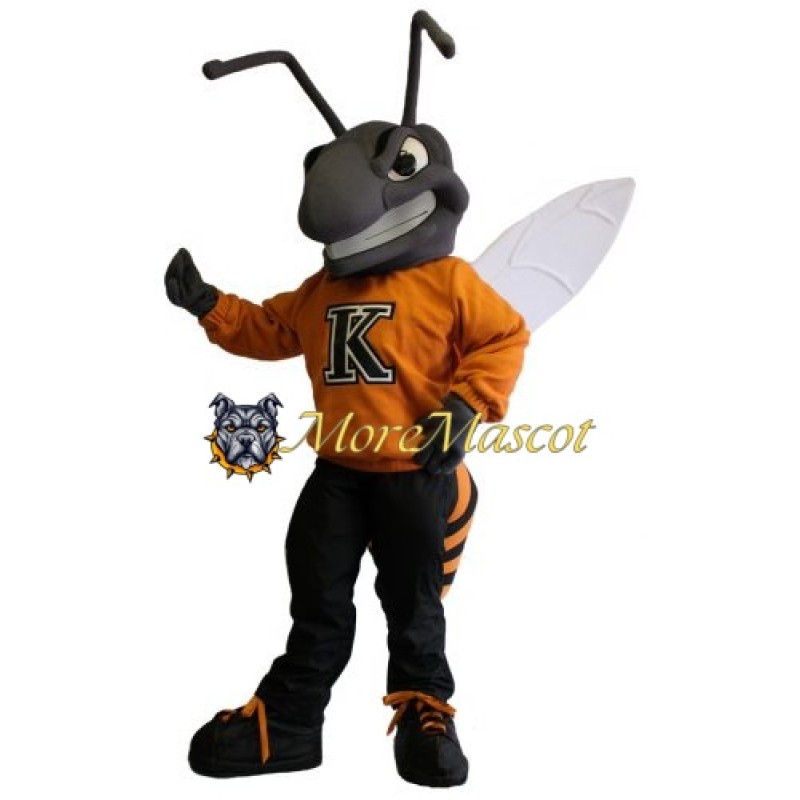 Power Grey Hornet Mascot Costume