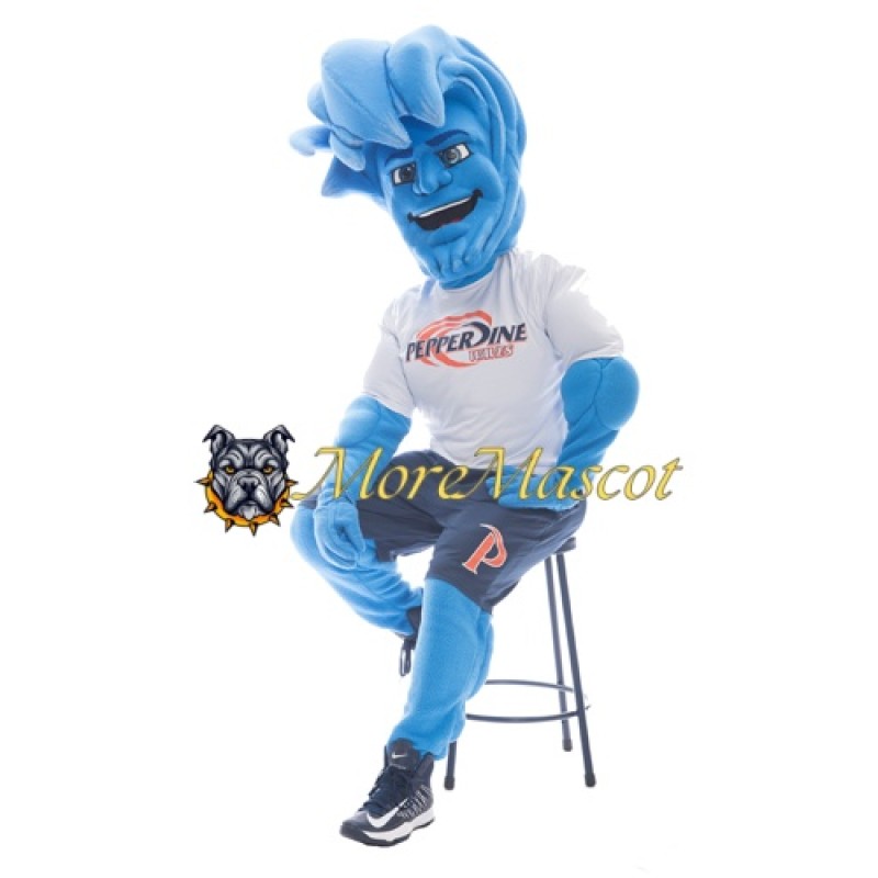 University Muscle Wave Mascot Costume