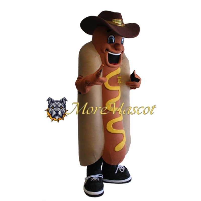 Cartoon Hot Dog Mascot Costume