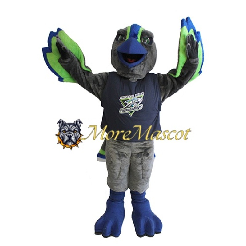 Sport Grey Falcon Mascot Costume