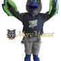 Sport Grey Falcon Mascot Costume