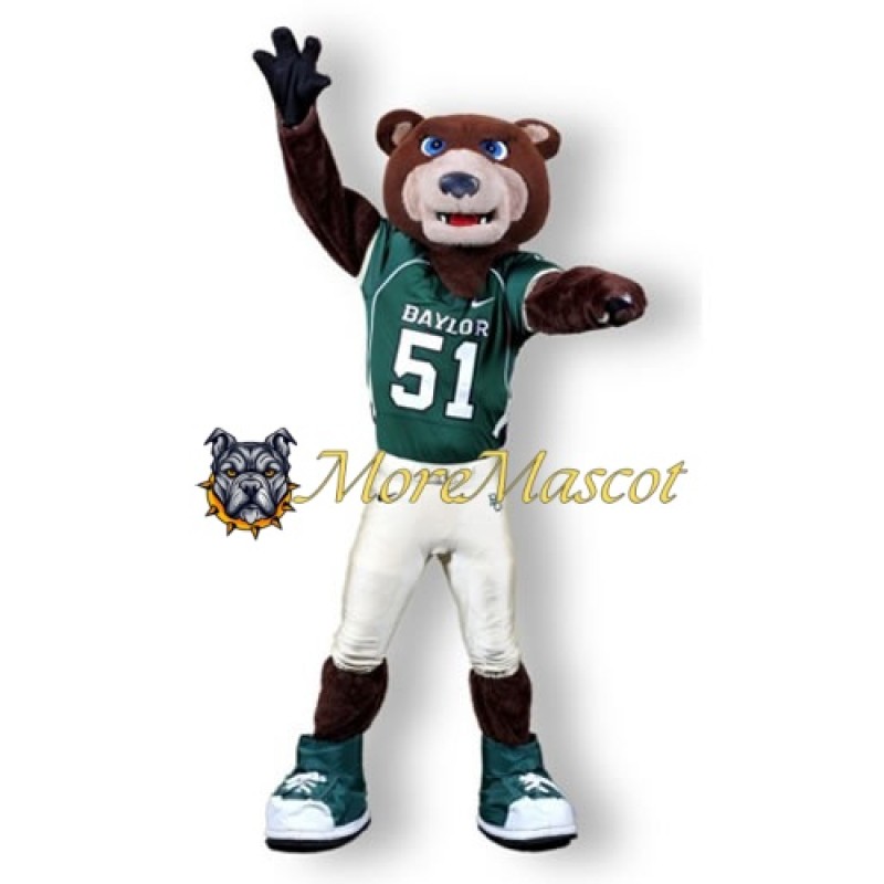 University Brown Bear Mascot Costume