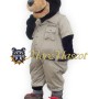 Friendly Black Bear Mascot Costume