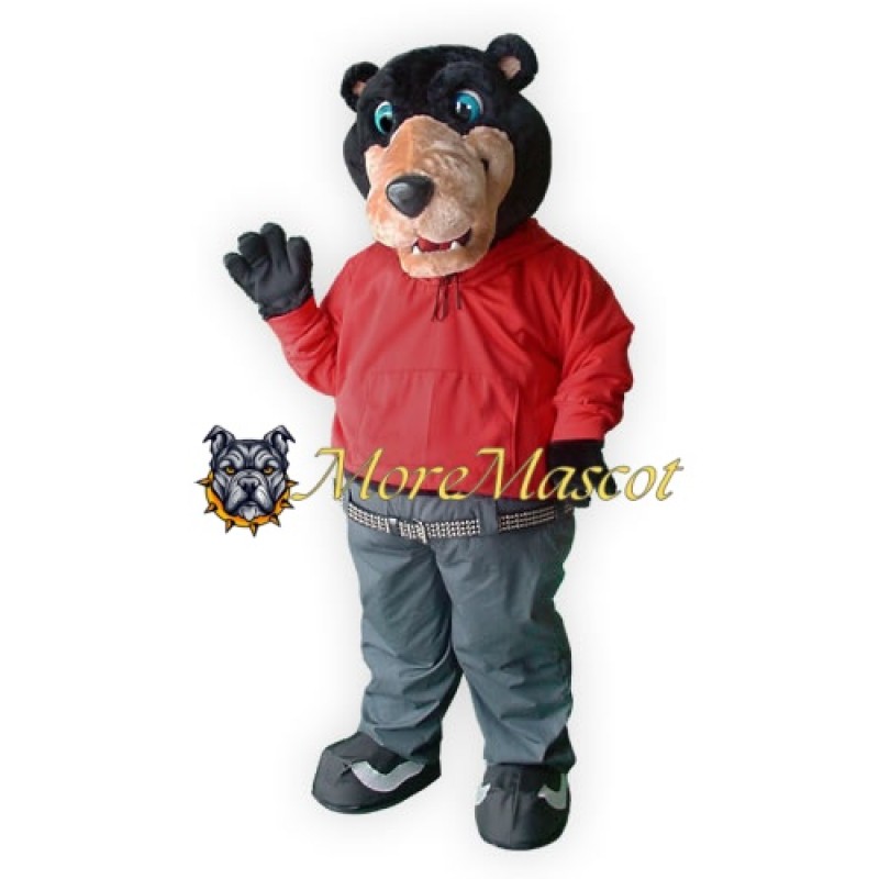 Punk Bear Mascot Costume