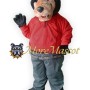 Punk Bear Mascot Costume