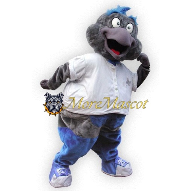 Grey Bird Mascot Costume