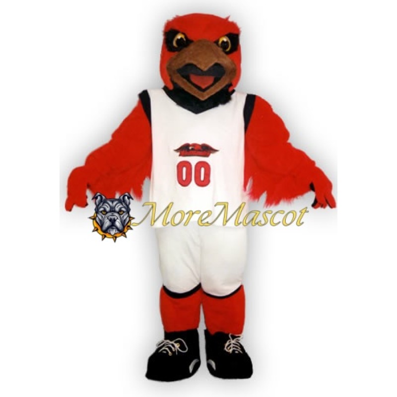 Sport Red Falcon Mascot Costume