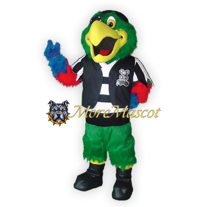 Realistic Pirate Parrot Mascot Costume
