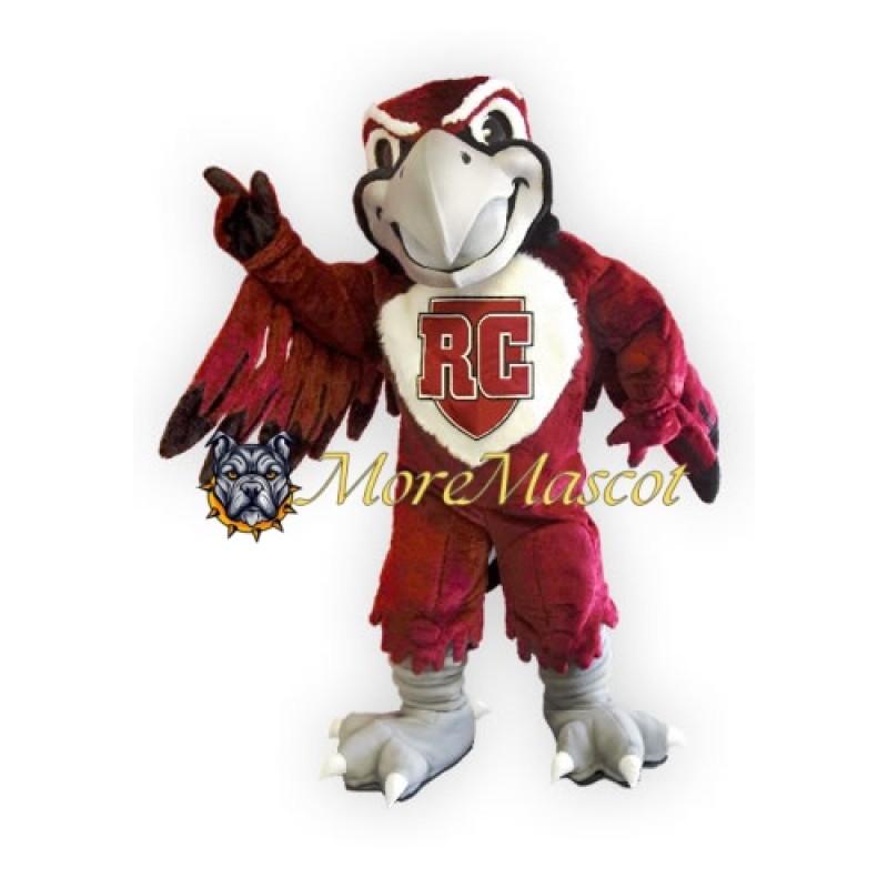 College Red Falcon Mascot Costume