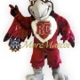 College Red Falcon Mascot Costume