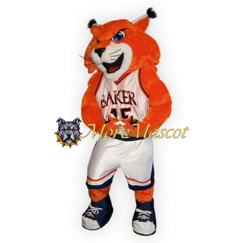 Sports Orange Panther Mascot Costume