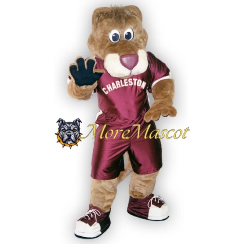 Sport Brown Tiger Mascot Costume