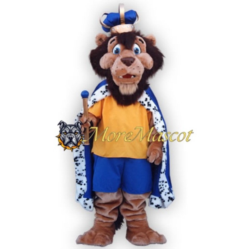 Adult King Lion Mascot Costume