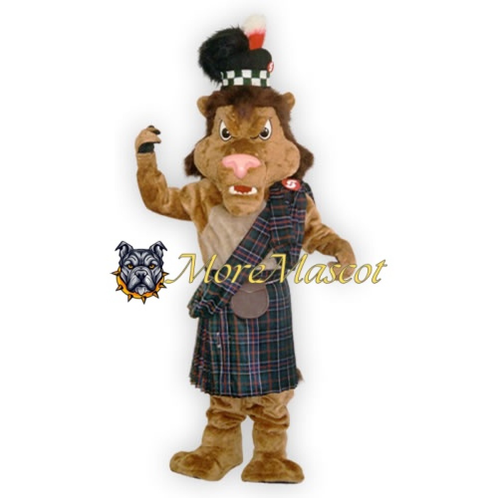 Warrior Brown Lion Mascot Costume