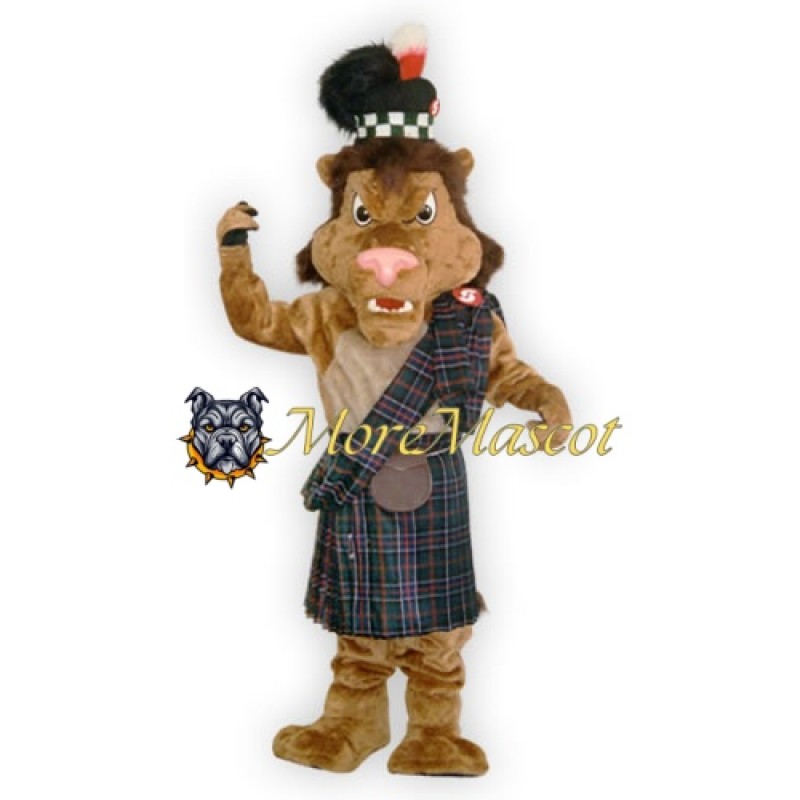 Warrior Brown Lion Mascot Costume