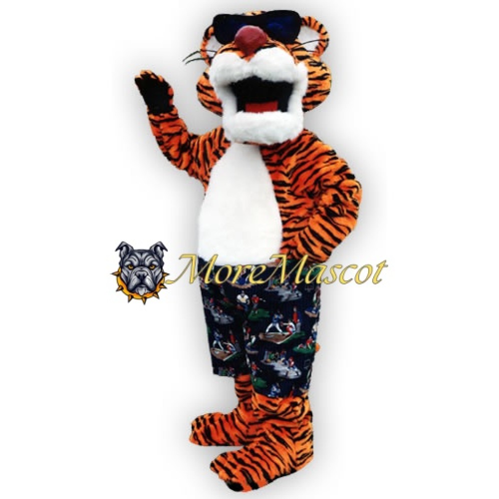 Cool Holiday Tiger Mascot Costume