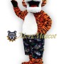 Cool Holiday Tiger Mascot Costume