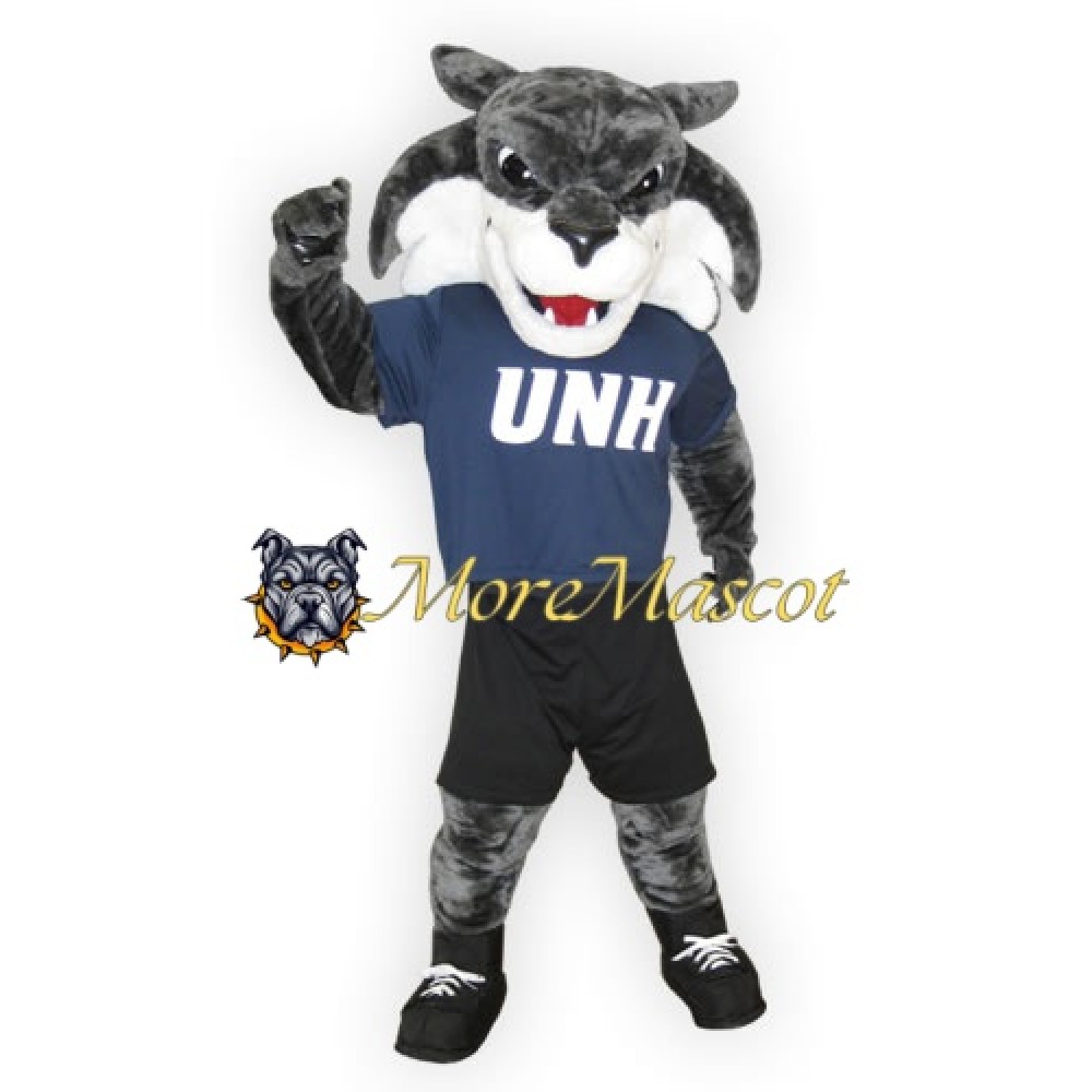 University Grey Tiger Mascot Costume