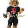 School Brown Wolf Mascot Costume