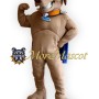 Power Brown Dog Mascot Costume