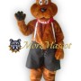 Soft Friendly Dog Mascot Costume