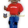 Happy Brown Dog Mascot Costume