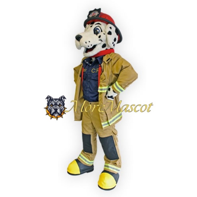 Fire Dog Adult Mascot Costume