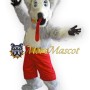Funny Gray Dog Mascot Costume