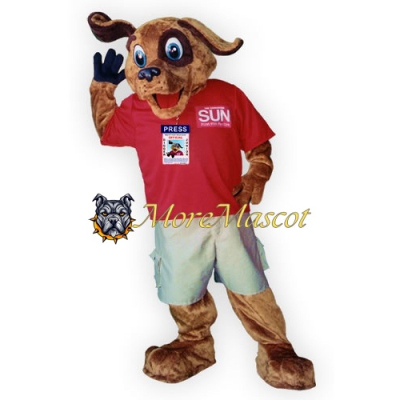 Interesting Brown Dog Mascot Costume