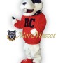 College White Dog Mascot Costume