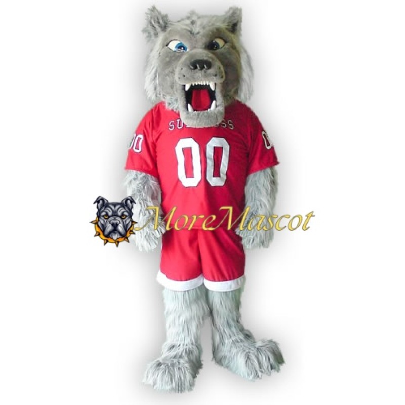Sport Plush Wolf Mascot Costume