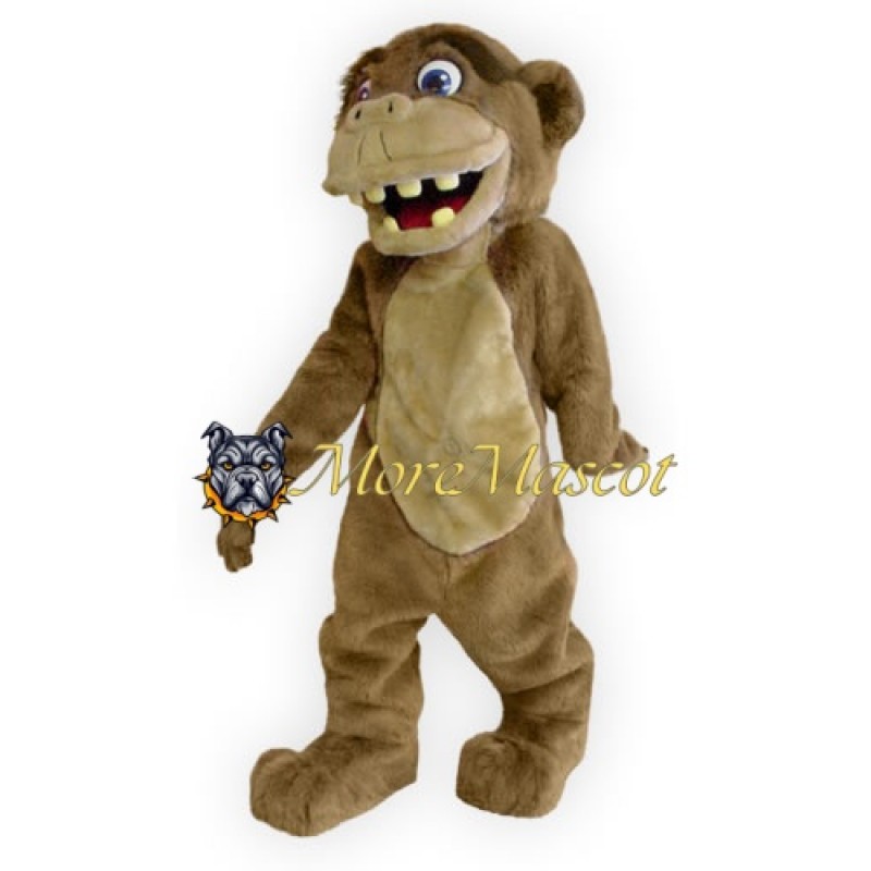 Happy Brown Monkey Mascot Costume