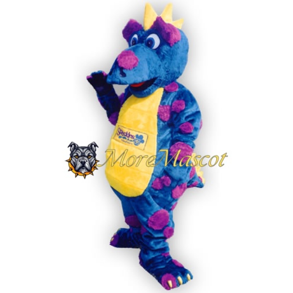 Blue & Purple Dragon Mascot Costume