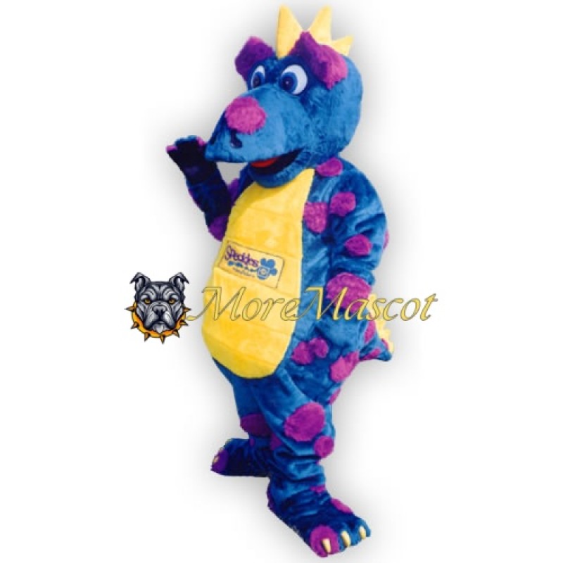 Blue & Purple Dragon Mascot Costume