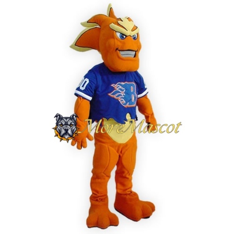 Muscle Sport Fire Man Mascot Costume