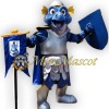 Warrior Blue Dragon Mascot Costume
