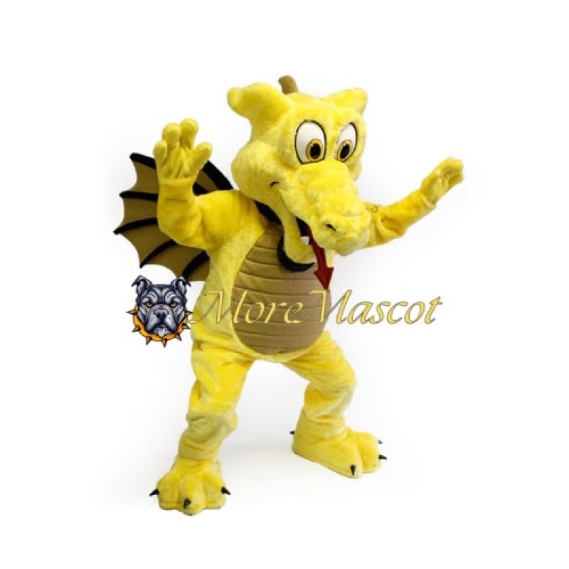 Lightweight Yellow Dragon Mascot Costume