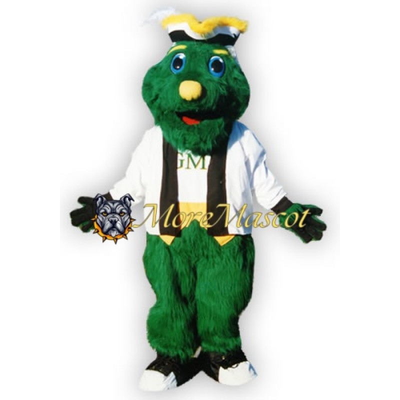 Cute Green Monster Mascot Costume