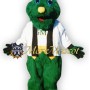 Cute Green Monster Mascot Costume