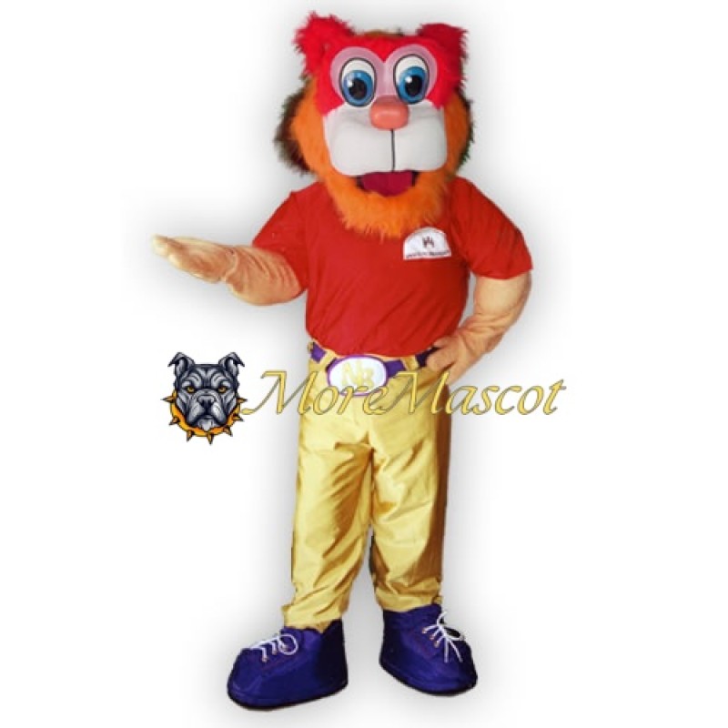 Adult Soft Lion Mascot Costume