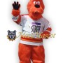 Sport Orange Monster Mascot Costume
