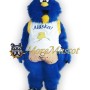 Soft Blue Monster Mascot Costume