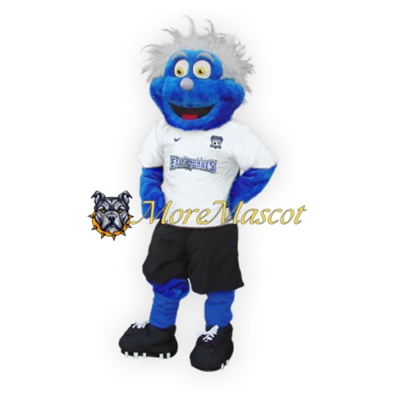 Funny Blue Monster Mascot Costume